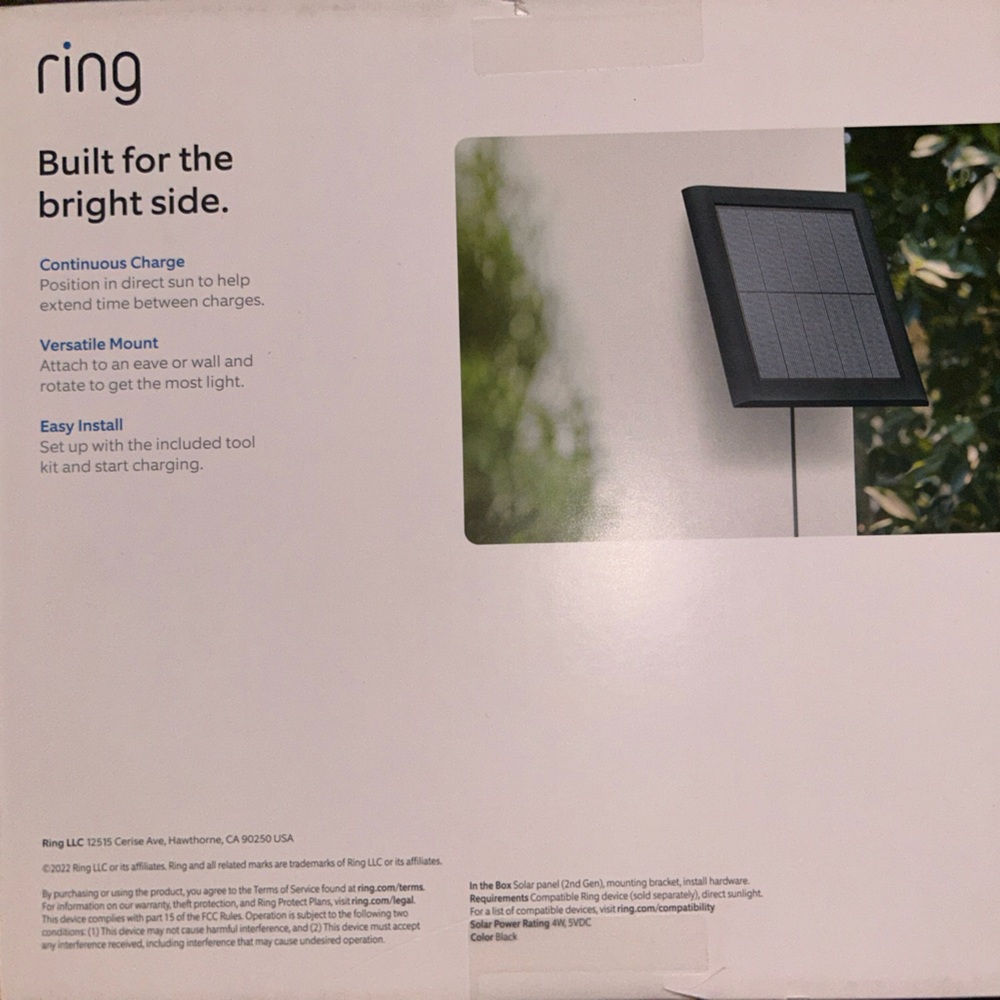 RING SOLAR PANEL